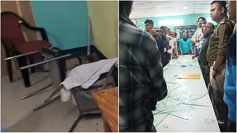 SIR ঘিরে ক্ষোভের আগুন , সন্দেশখালির বিডিও অফিসে ভাঙচুর