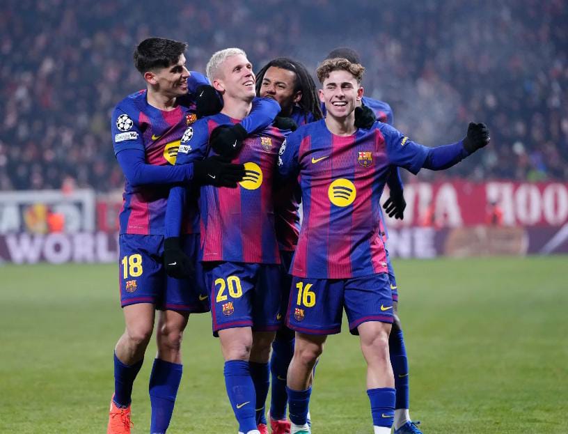 উয়েফা চ্যাম্পিয়ন্স লিগ , জোড়া গোল ফার্মিন লোপেজের , অপ্রতিরোধ্য বার্সেলোনা