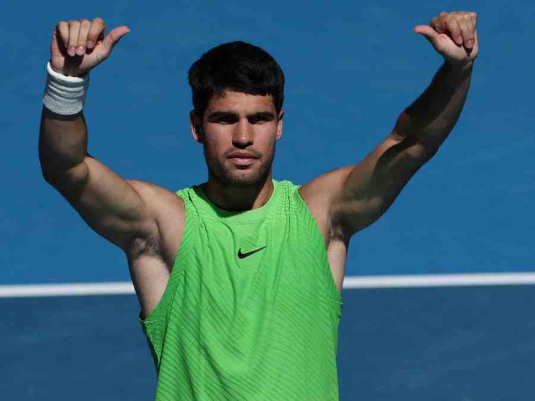 অপ্রতিরোধ্য আলকারাজ , অস্ট্রেলিয়ান ওপেনের শেষ ষোলোয় স্প্যানিশ তারকা