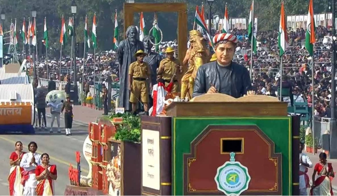 স্বাধীনতা সংগ্রামে বাঙালির গর্বের ইতিহাস, কর্তব্যপথে বাংলার ‘বঙ্কিম’ ট্যাবলো
