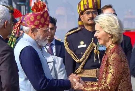 ৩ দিনের ভারত সফরে ইইউ প্রধান, প্রজাতন্ত্র দিবসে উপস্থিত উরসুলা ভন