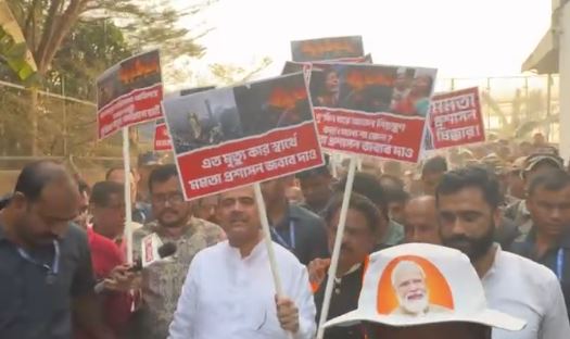 মুখ্যমন্ত্রী তার রাজধর্ম পালন করেননি , আনন্দপুর কাণ্ডে মমতাকে তোপ শুভেন্দুর