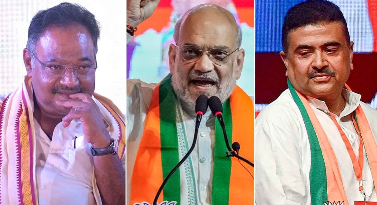 কলকাতায় কেন্দ্রীয় স্বরাষ্ট্রমন্ত্রী, শমীক-শুভেন্দুদের সঙ্গে রুদ্ধদার বৈঠক শাহের