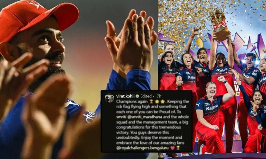 আরসিবি গর্ব করার মত , স্মৃতিদের জয়ের পর আবেগঘন বার্তা বিরাটের