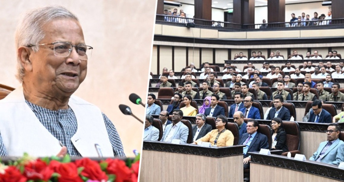 মঙ্গলে নয়া সরকার গঠন বাংলাদেশে, বিদায়ী ভাষণ ইউনুস