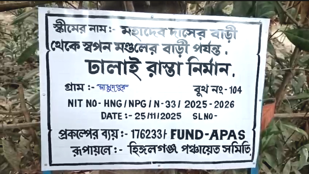 সরকারি টাকা গেল কোথায়? মামুদপুরে প্রকল্পের অর্ধেক কাজ করেই সমাপ্তির অভিযোগ, উত্তপ্ত এলাকা