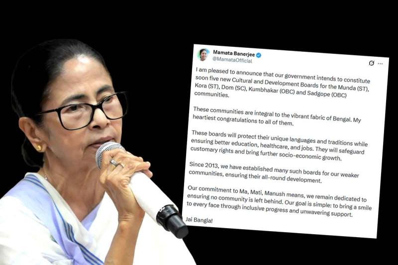 সমাজে পিছিয়ে পড়া সম্প্রদায়ের জন্য নয়া উদ্যোগ রাজ্যের , ভোটের মুখে ৫ নতুন বোর্ড গঠনের ঘোষণা মুখ্যমন্ত্রীর