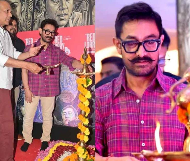 খালি পায়ে প্রদীপ প্রজ্জ্বলনসহ প্রণাম , হিন্দুধর্মের প্রতি অগাধ শ্রদ্ধার পর প্রশংসিত আমির