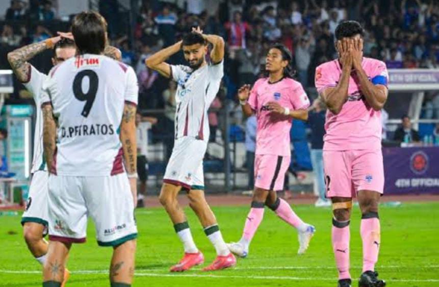 আইএসএল , বেঙ্গালুরুর বিরুদ্ধে ড্র , চার ম্যাচ পর থমকে গেল সবুজ মেরুনের বিজয়রথ