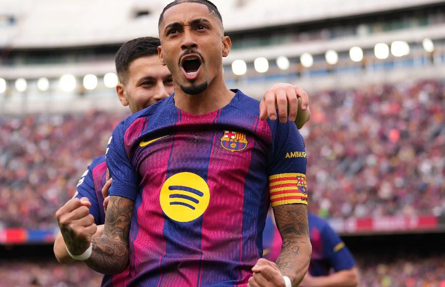 লা লিগা , রাফিনহার হ্যাটট্রিকে দুরন্ত জয় বার্সেলোনার