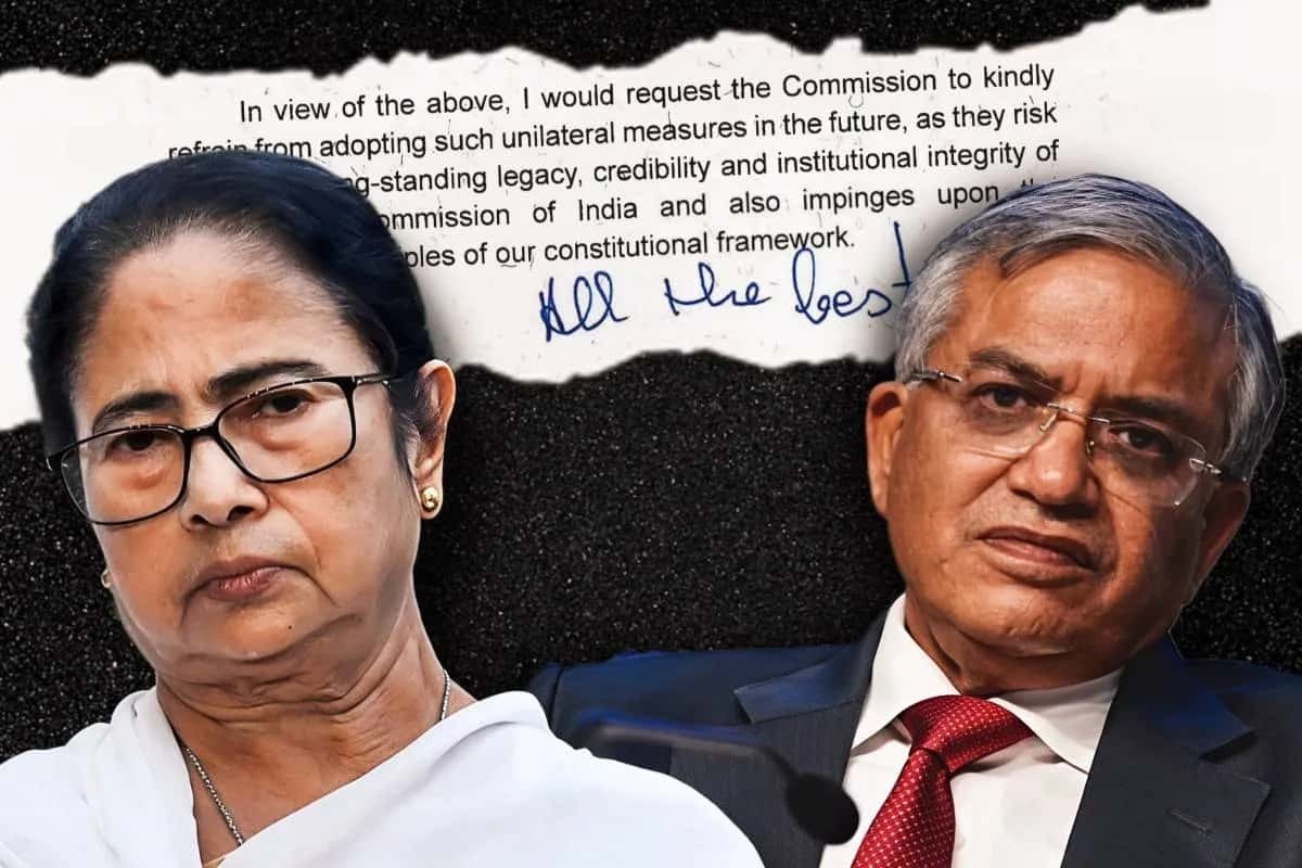 ভোটের মুখে আমলা বদল ঘিরে বিতর্ক , জ্ঞানেশ কুমারকে চিঠি মমতার