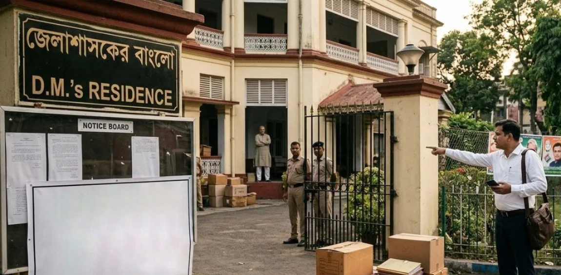 বাংলো নিয়ে বিতর্ক , বদলি হওয়া জেলাশাসকদের আল্টিমেটাম কমিশনের