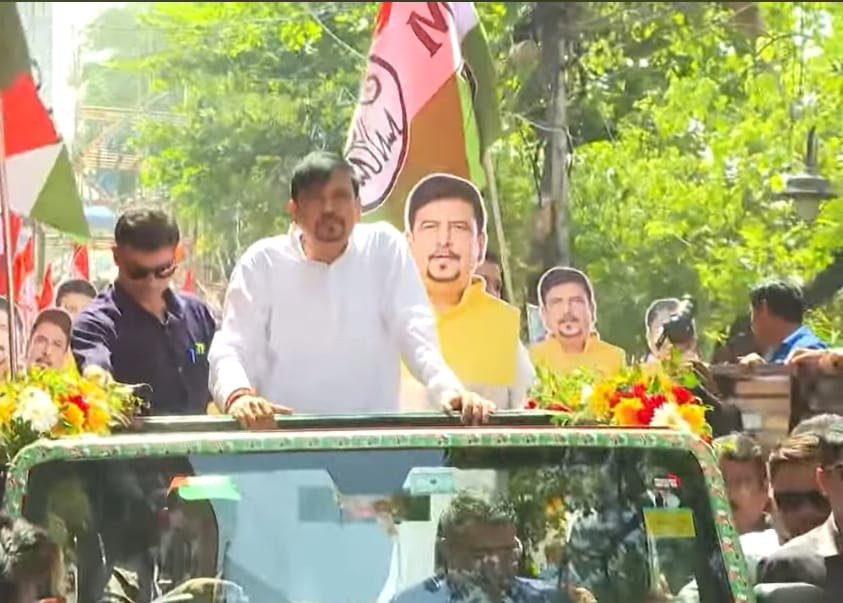 ভোটের কাউন্টডাউন শুরু , রবিবাসরীয় সকালে জনসংযোগে তৃণমূল প্রার্থী সুজিত বসু