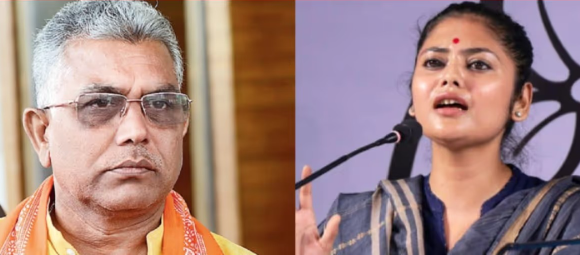 বউকে একটু সামলে রাখুন নাহলে এনকাউন্টার হয়ে যেতে পারে , দিলীপকে পাল্টা খোঁচা সায়নীর