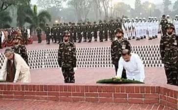 স্বাধীনতা ও জাতীয় দিবস পালন বাংলাদেশে, স্মৃতিসৌধে শ্রদ্ধা নিবেদন তারেক-সাহাবুদ্দিনের