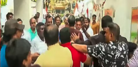 প্রার্থী অসন্তোষ ঘিরে রণক্ষেত্র প্রদেশ কংগ্রেস দফতর , রক্তক্ষয়ী সংঘর্ষে উত্তাল বিধানভবন