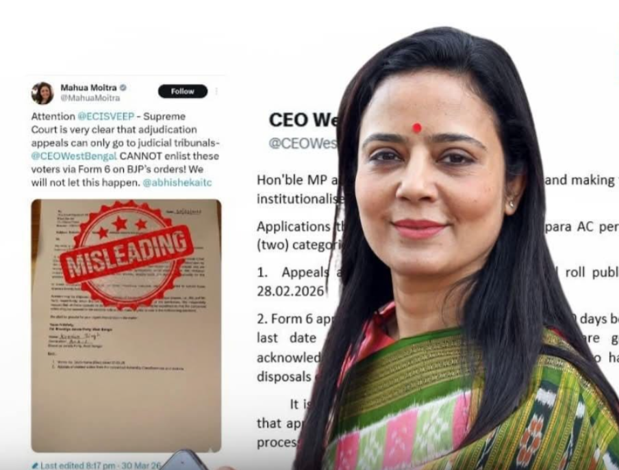 ভোটার তালিকা ঘিরে বিভ্রান্তি , মহুয়া মৈত্রকে কড়া বার্তা সিইও দফতরের