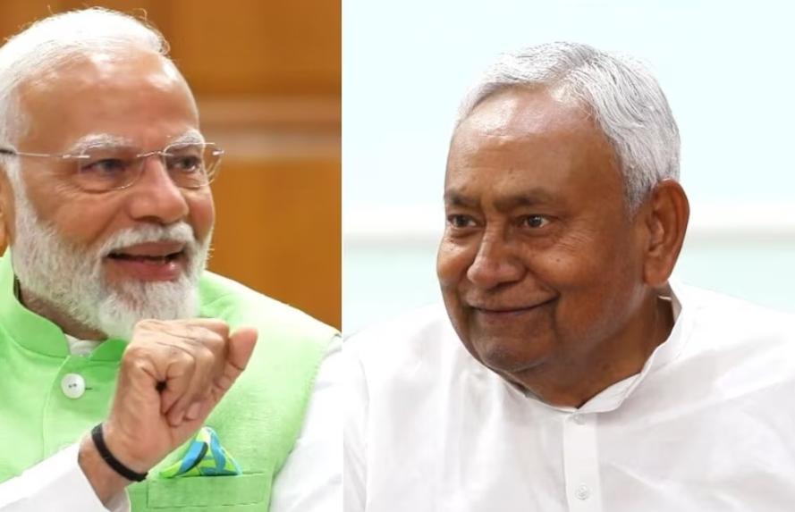 বিহারের উন্নয়নে অবিস্মরণীয় অবদান , রাজ্য সভায় শপথগ্রহণের পর নীতীশের প্রশংসায় মোদি