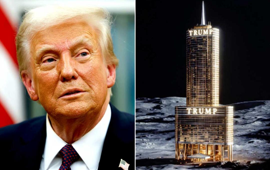 চাঁদে সোনার প্রাসাদ , ট্রুথ সোশ্যালে আজব পোস্টের পর নেটিজেনদের রোষের মুখে মার্কিন প্রেসিডেন্ট
