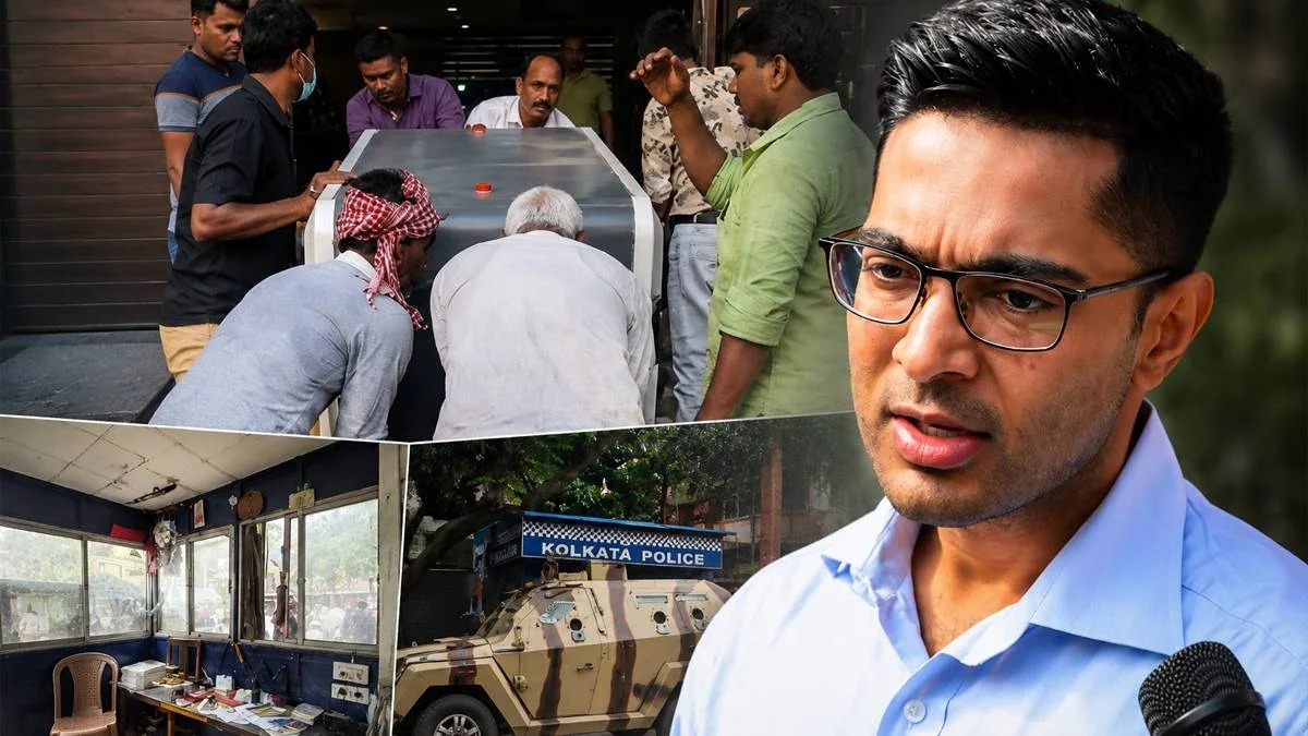 রাতারাতি পাল্টাল ছবি , অভিষেকের বাড়ি থেকে সরল পুলিশ স্ক্যানার