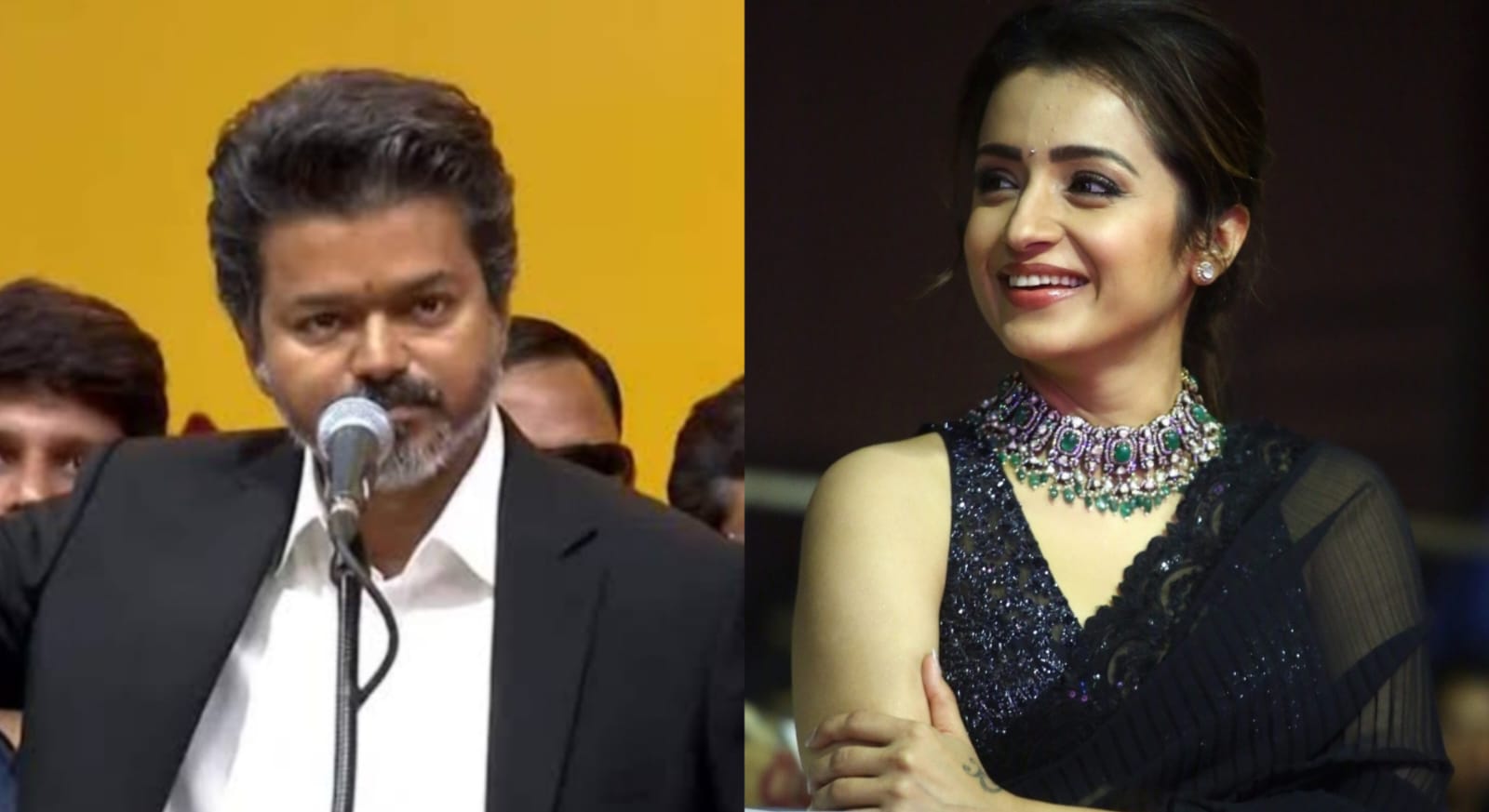 মুখ্যমন্ত্রী হিসেবে বিজয়ের শপথগ্রহণ , চেন্নাইয়ে তৃষার উপস্থিতি নিয়ে শুরু জোর আলোচনা