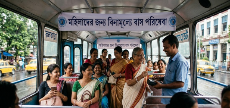 লোকাল থেকে দূরপাল্লা , এবার বিনামূল্যেই সরকারি বাসে চড়তে পারবেন মহিলারা