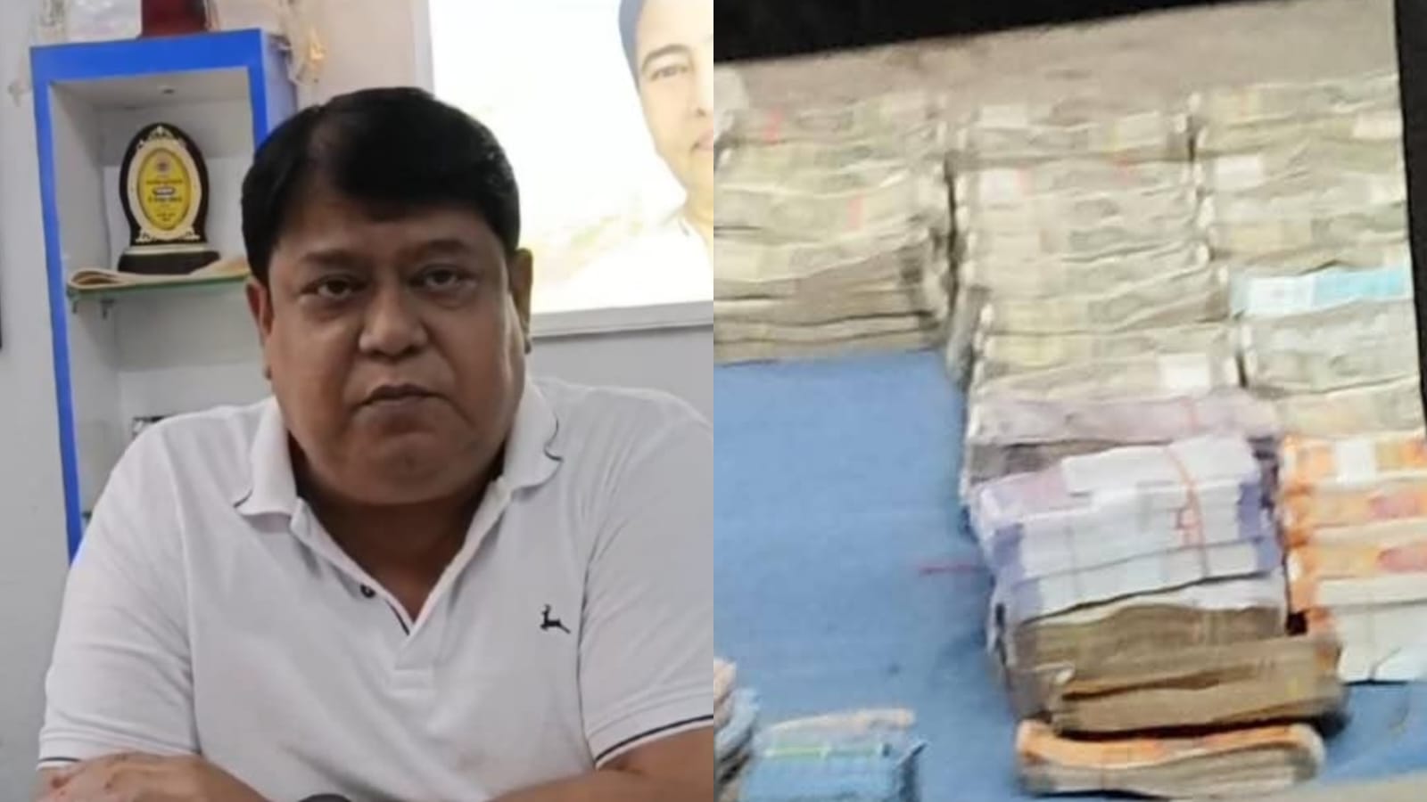 বাদুড়িয়ায় তৃণমুলের পৌর চেয়ারম্যান গ্রেফতার , উদ্ধার ৮০ লক্ষ টাকা ও সরকারি ত্রিপল