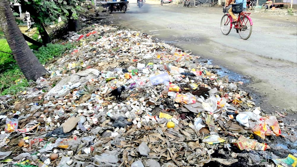 তীব্র জঞ্জাল যন্ত্রনা পুরুলিয়ায় , অতিষ্ট স্থানীয় বাসিন্দা সহ পর্যটকরা