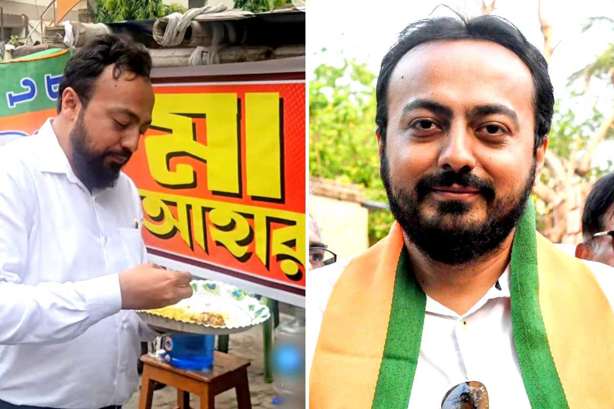 কোনও ভিআইপি সুবিধা নয়! সাধারণের মতন লাইনে দাঁড়িয়ে 'মা- আহারে' খেলেন মন্ত্রী ইন্দ্রনীল খাঁ