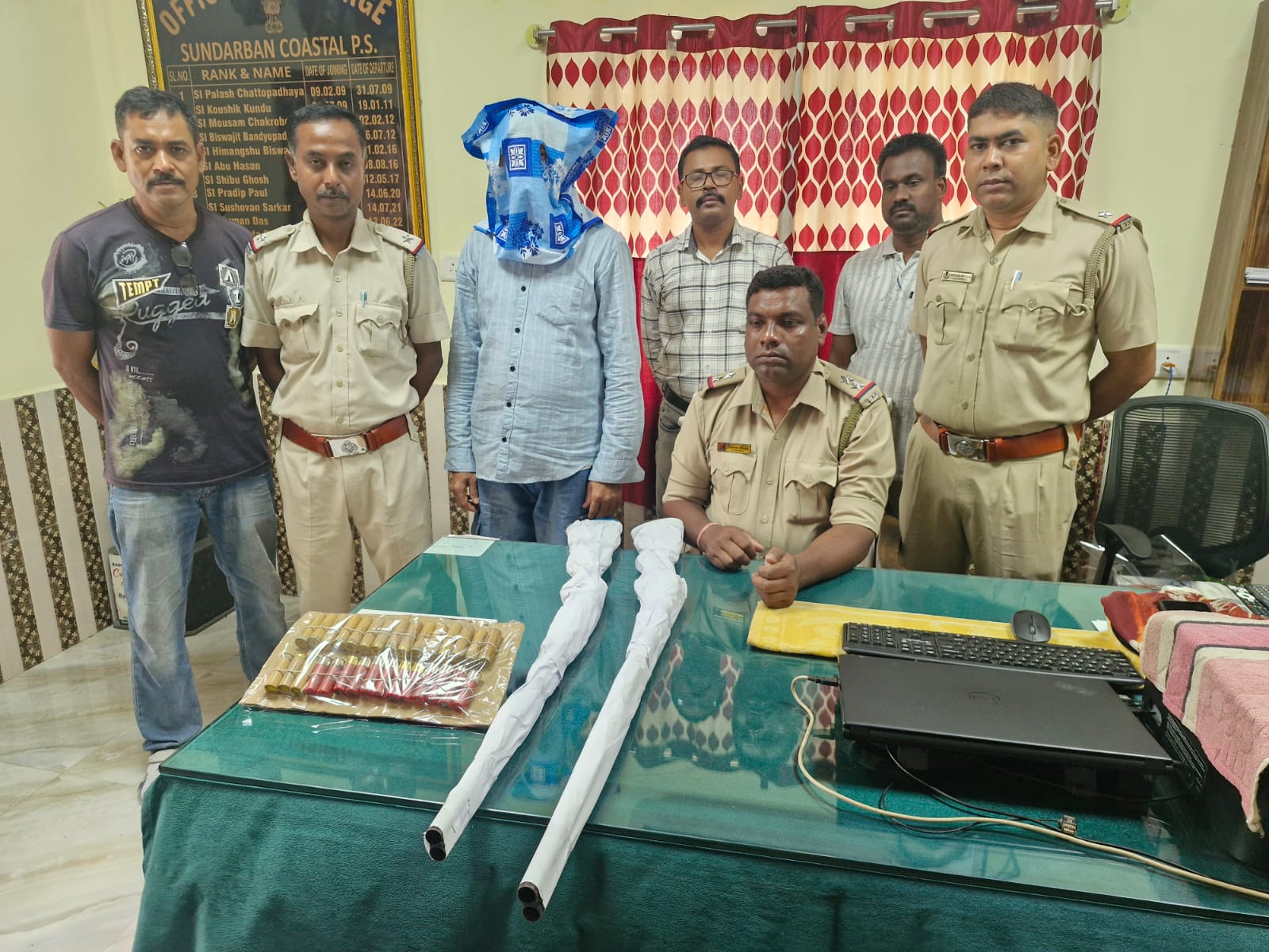 কুমিরমারির পুকুর থেকে উদ্ধার জোড়া আগ্নেয়াস্ত্র ও ৩০ রাউন্ড কার্তুজ, ধৃত তৃণমূল নেতা