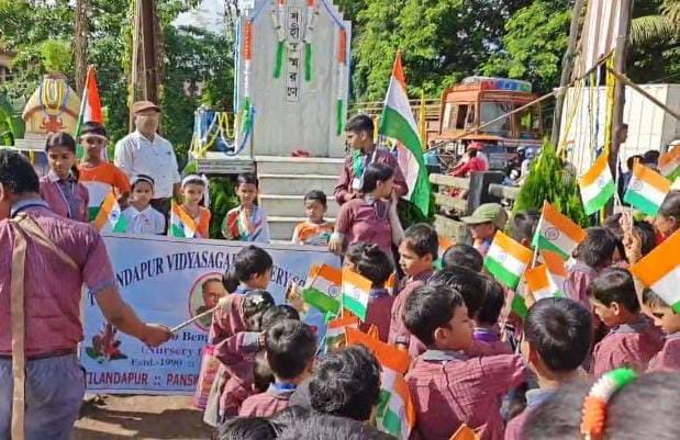 তিলান্দপুর বিদ্যাসাগর নার্সারি স্কুলে ৭৯তম স্বাধীনতা দিবস উদযাপন