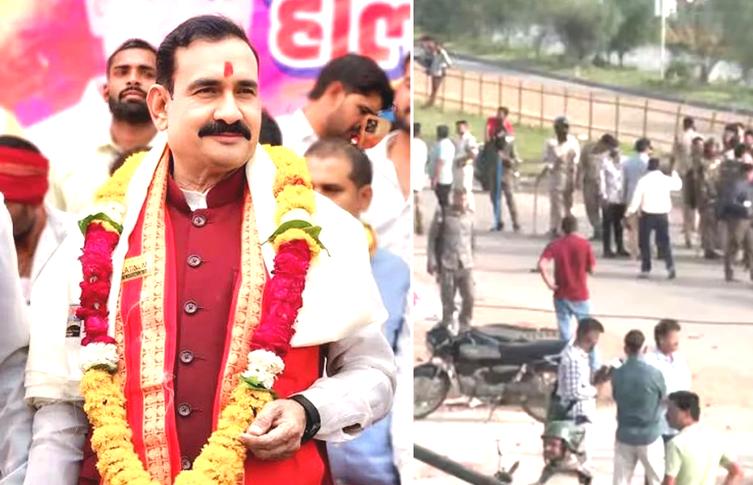 টিকিট না পেয়ে বিক্ষোভ! মধ্যপ্রদেশে পুলিশের সঙ্গে সংঘাতে বিজেপি কর্মীরা