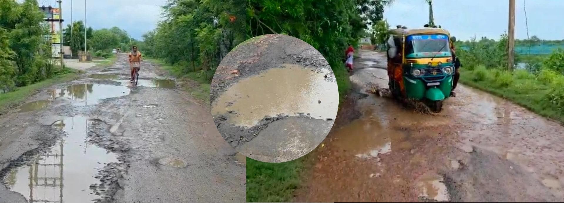 রাস্তা না মৃত্যুফাঁদ! ২০ কিলোমিটার বেহাল পথে নিত্য দুর্ভোগ, ক্ষোভ হিঙ্গলগঞ্জবাসীর