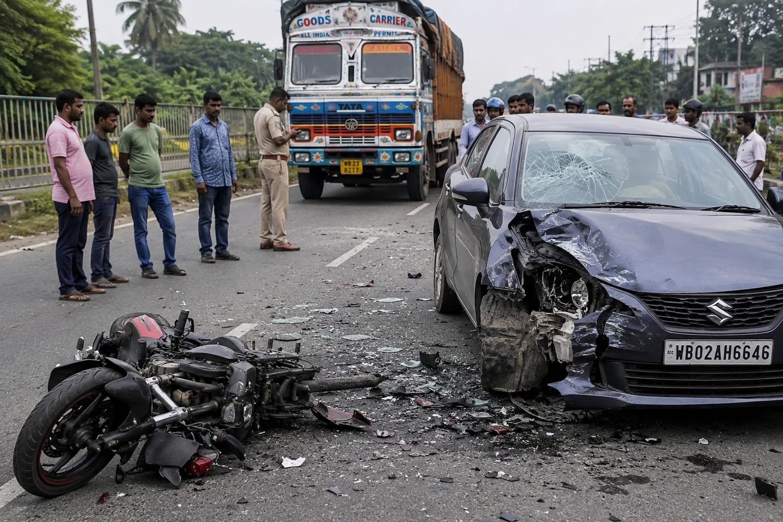 হেলমেট ছাড়াই বাইকে সওয়ার, লরিকে ওভারটেক করতে গিয়ে ভয়াবহ দুর্ঘটনায় মৃত্যু যুবকের