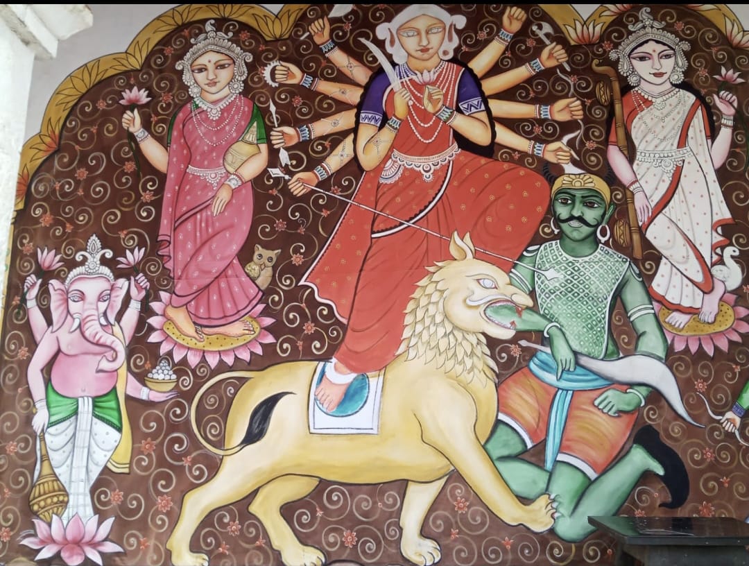 পটে আঁকা দশভুজা, পাঁচ শতাব্দীর অনন্য দুর্গাপুজোর কাহিনী