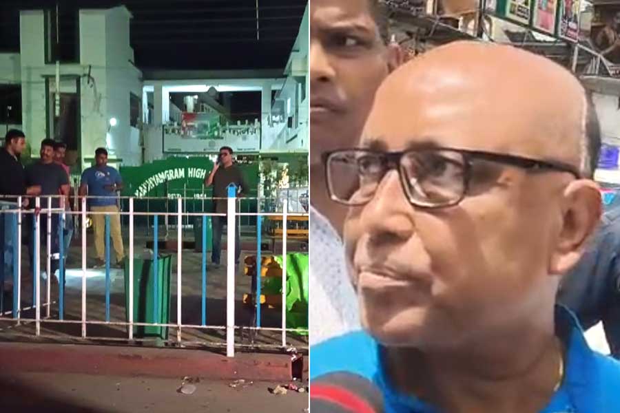 মধ্যমগ্রাম বোমা বিস্ফোরণে ঘটনাস্থলে খাদ্যমন্ত্রী রথীন ঘোষ, উত্তরপ্রদেশ থেকে আসছে মৃতের পরিবার