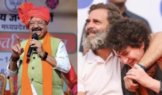 প্রকাশ্যে বোন প্রিয়াঙ্কাকে চুমু-আলিঙ্গন রাহুলের! কুরুচিকর মন্তব্য কৈলাস বিজয়বর্গীয়র, পাল্টা তোপ কংগ্রেসের