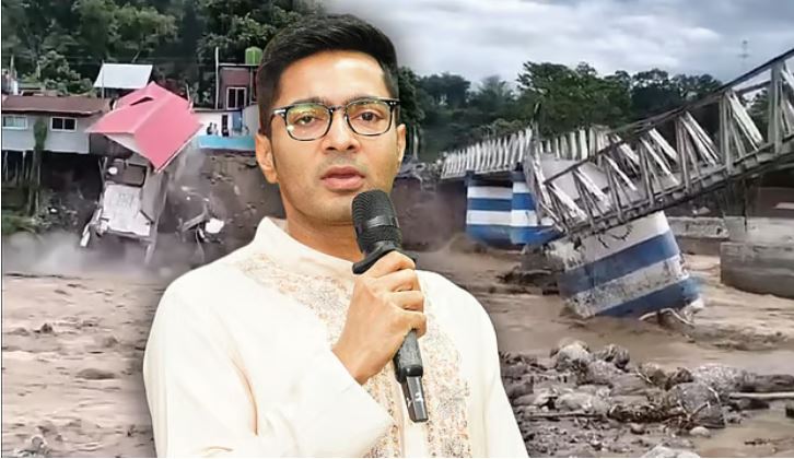 উত্তরবঙ্গের বিপর্যয়ে শোক , উদ্ধারকার্যে এগিয়ে আসার বার্তা অভিষেকের