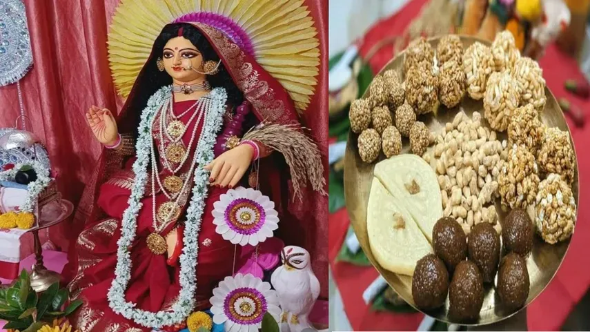 আলোয় ভাসছে ঘরবাড়ি, ভক্তিতে মাতোয়ারা বাঙালি, কাল কোজাগরী লক্ষ্মী পুজো