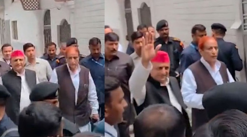জেল ফেরত আজম খানের সঙ্গে সাক্ষাৎ অখিলেশের, প্রাক্তন মন্ত্রীর ভূয়সী প্রশংসা সপা প্রধানের