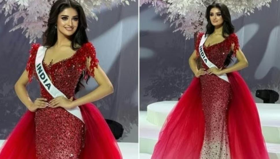 আনারকলি স্যুট সহ ঐতিহ্যবাহী গয়না , মিস ইউনিভার্সে প্রতিনিধিত্ব করতে প্রস্তুত রাজস্থানের মনিকা