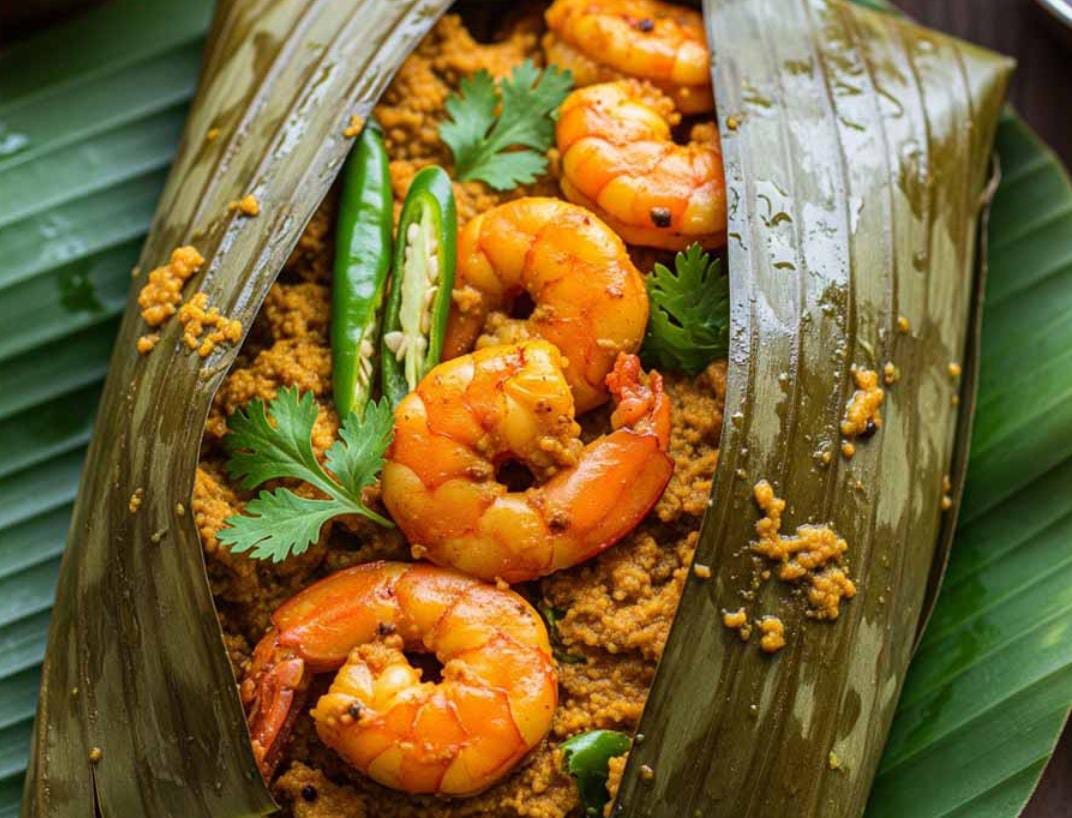 রবিবারের দুপুরে হয়ে যাক গন্ধরাজ চিংড়ি পাতুরি