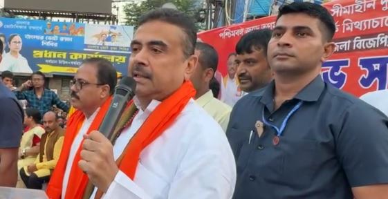 বিজেপি জিতলে বাংলায় টাটা ফিরবে , বর্ধমানের মিছিল থেকে শিল্পায়নের বার্তা শুভেন্দুর