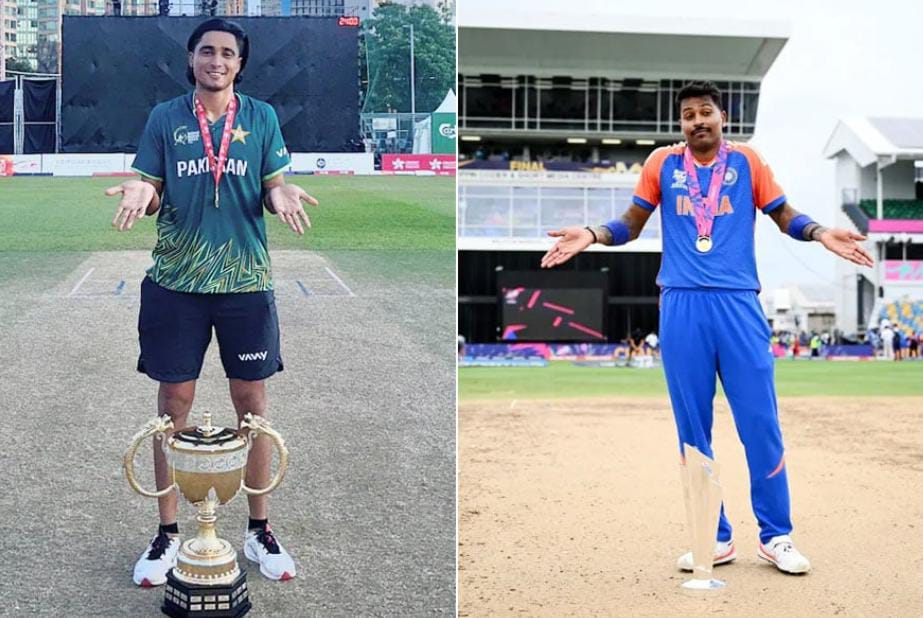 যেন বিশ্বকাপ পেয়েছে , হার্দিককে নকল করায় পাকিস্তানকে তুমুল কটাক্ষ নেটিজেনদের