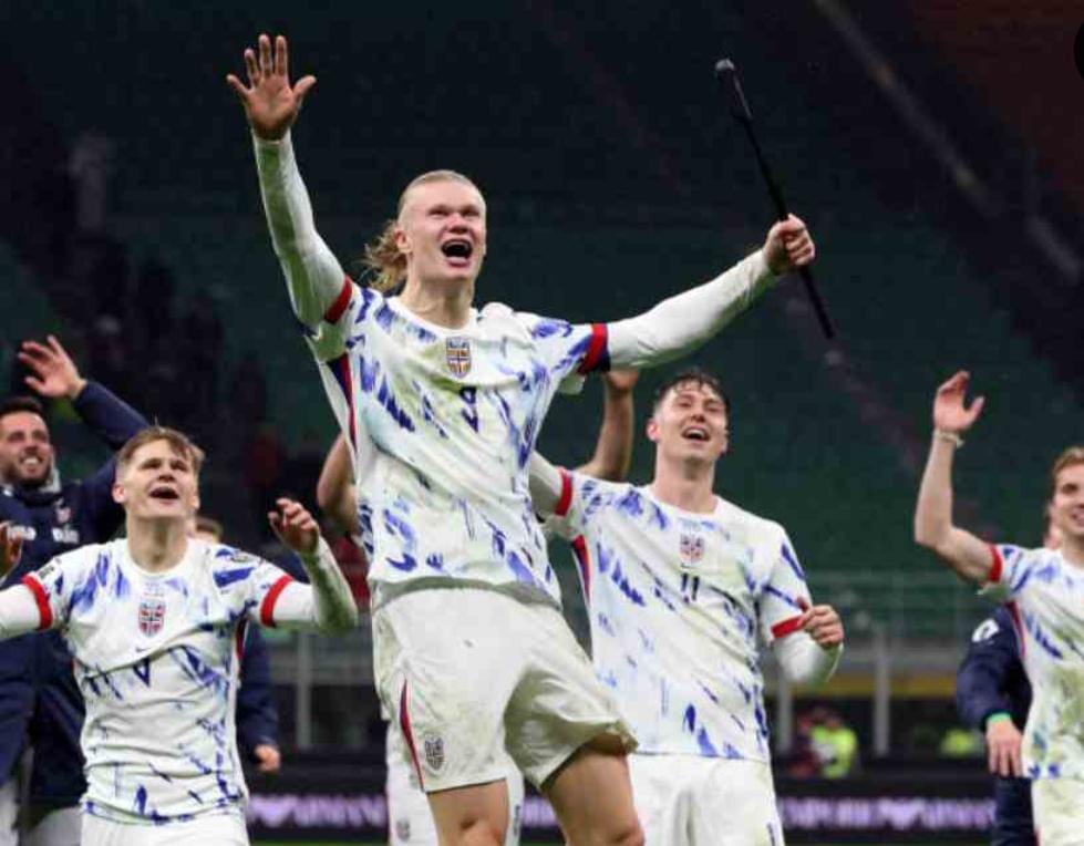 ২৮ বছরের অপেক্ষার অবসান , হ্যাল্যান্ডের পায়ে ফুটবল বিশ্বকাপের টিকিট নিশ্চিত নরওয়ের