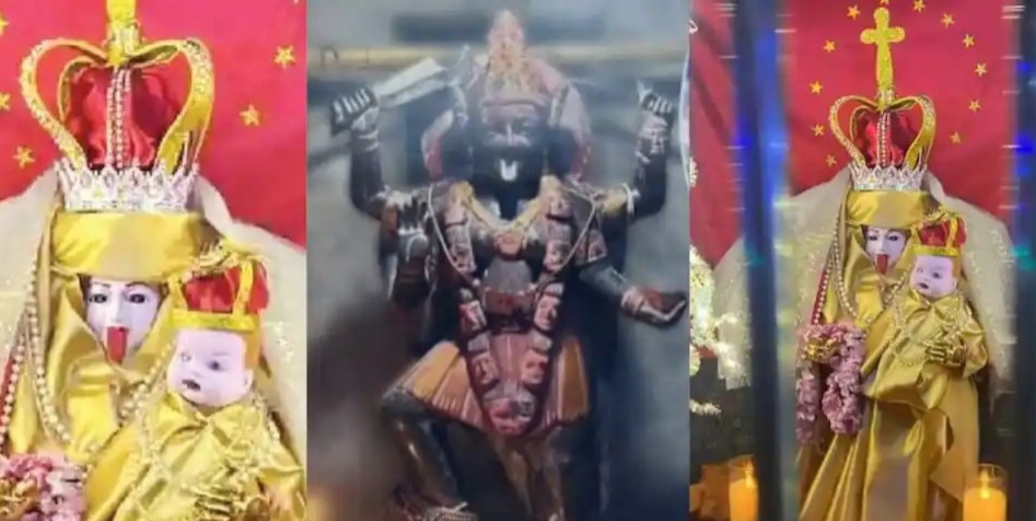 হুলস্থুল কাণ্ড মুম্বইয়ে, শ্মশানকালী বদলে গেল ‘মাদার মেরি’তে, গ্রেফতার পুরোহিত