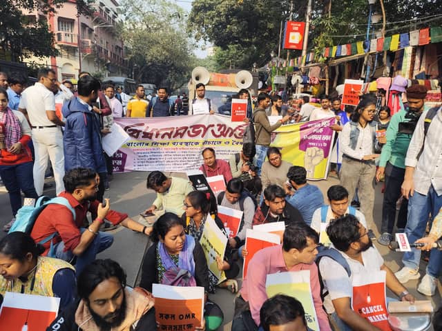 বঞ্চনার প্রতিবাদে পথে নতুন চাকরিপ্রার্থীরা , বিধানসভা অভিযান ঘিরে উত্তাল রাজপথ