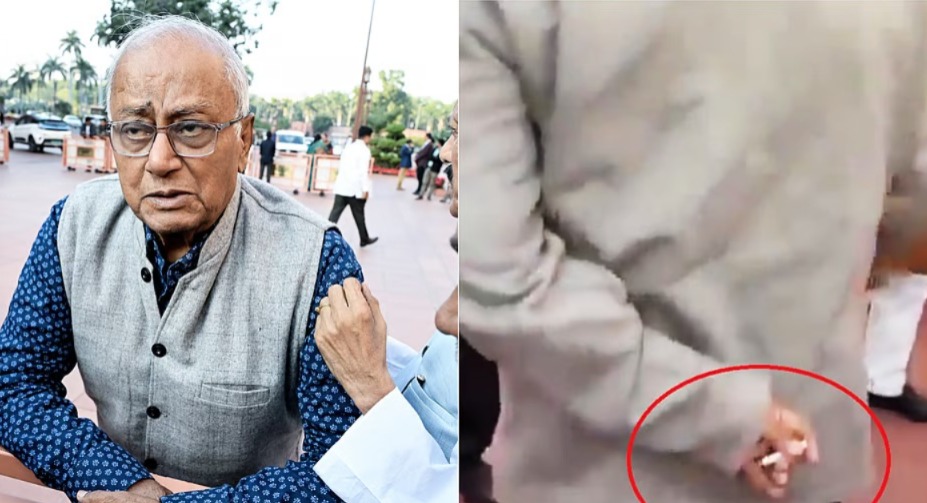 সংসদ চত্বরে ধূমপান সৌগত রায়ের, ঘিরে ধরলেন বিজেপি মন্ত্রীরা