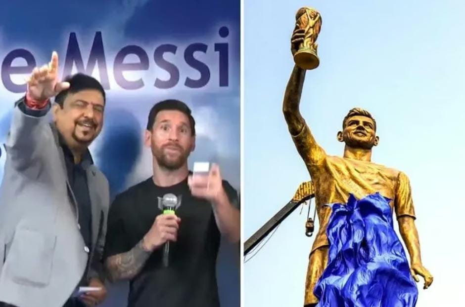 ভারতের মাটিতে স্বীকৃতির জন্য ধন্যবাদ , ভার্চুয়াল মূর্তি উন্মোচন করে আপ্লুত মেসি