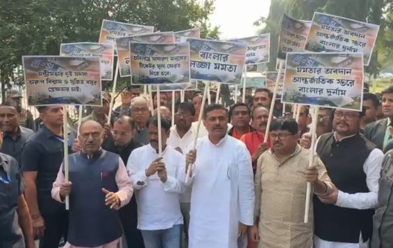 নিরীহ মেসি ভক্তদের গ্রেফতার করলেই পাশে থাকবে বিজেপি , যুবভারতী কাণ্ডে প্রকাশ্যে ঘোষণা শুভেন্দুর